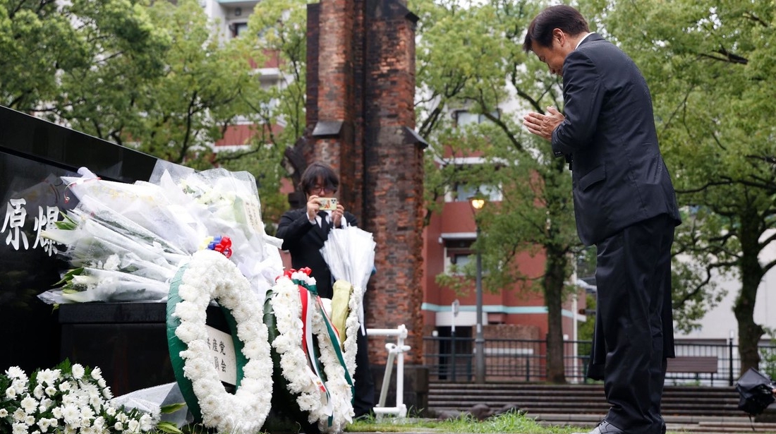 Conmemoración del 80.º aniversario del bombardeo atómico de Nagasaki en el Parque Memorial de la Paz, 9 de agosto de 2025. Rodrigo Reyes Marin/ZUMA Press Wire / Legion-Media