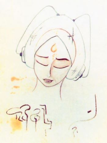 Dibujo realizado a mano por una de las inteligencias extraterrestres con la cual el célebre contactista siciliano Eugenio Sirtagusa estaba en contacto.