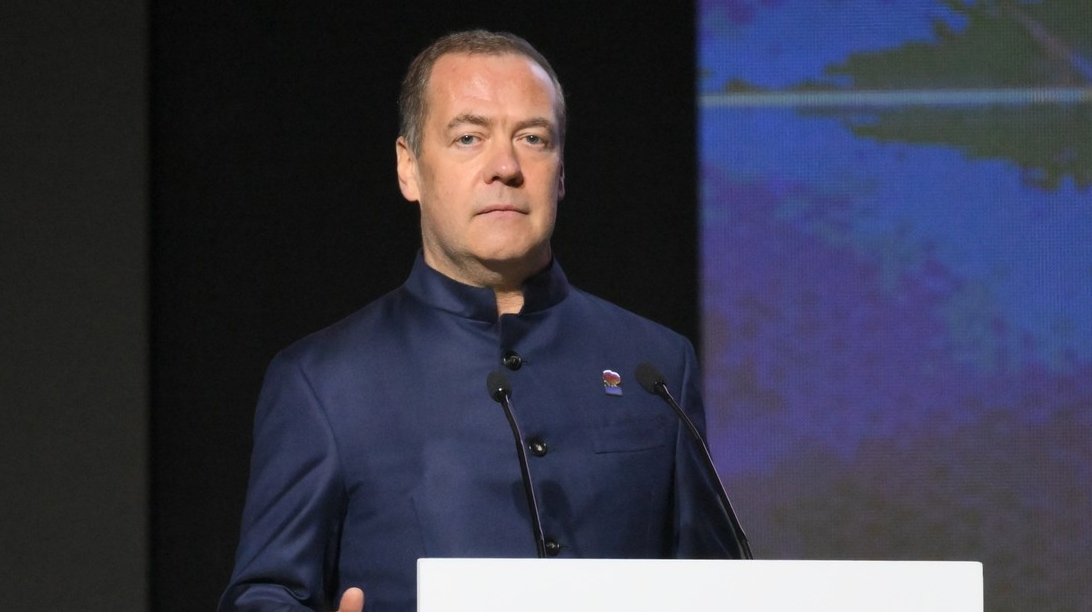 El vicepresidente del Consejo de Seguridad de Rusia y expresidente del país, Dmitri Medvédev, el 17 de noviembre de 2025. Yevgueni Biyátov / Sputnik