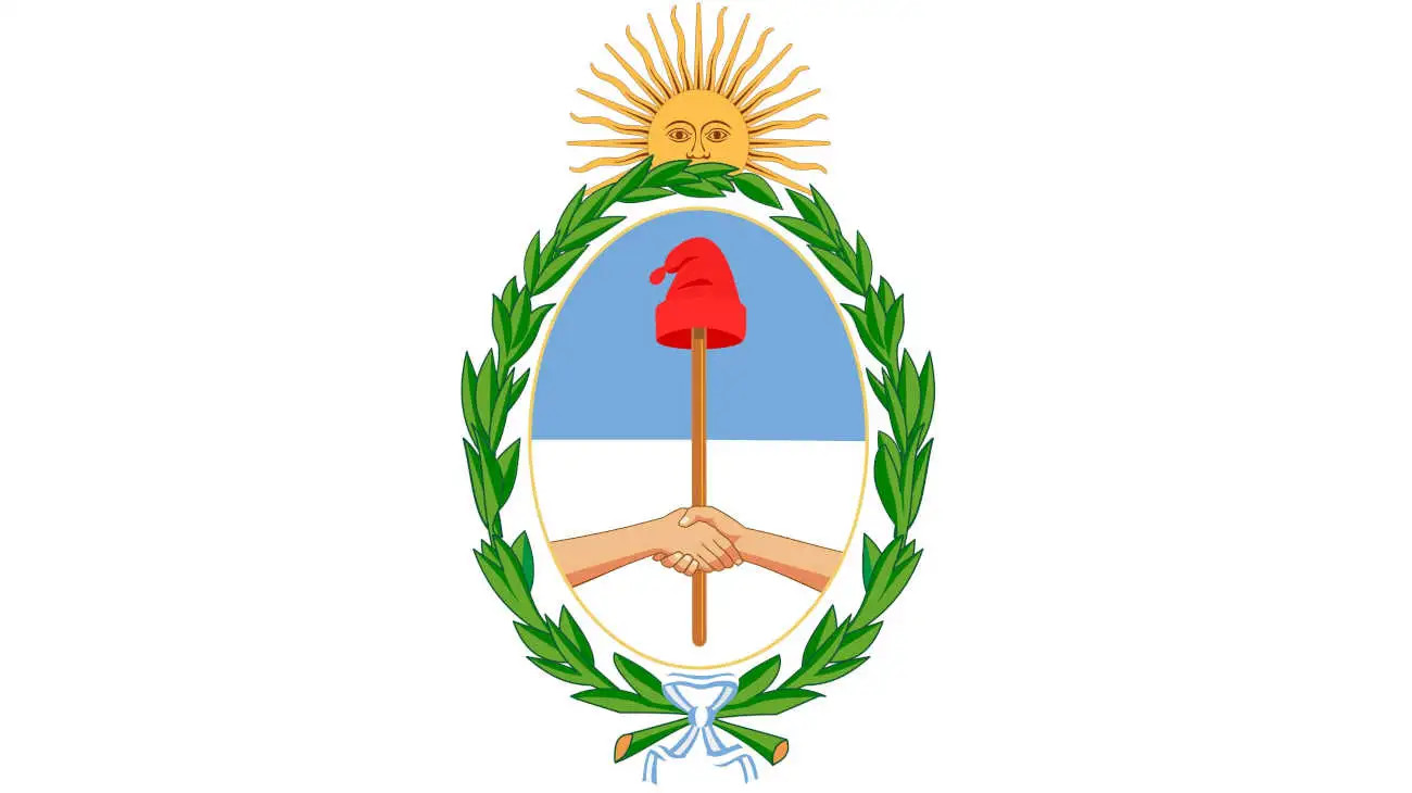 Escudo Nacional Argentino antes de la LLA