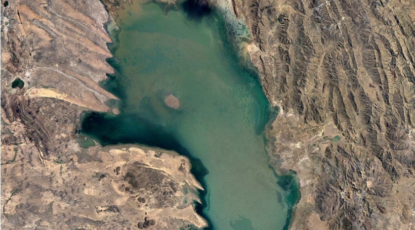 Lago Poopó, Bolivia, 1984 Google Earth