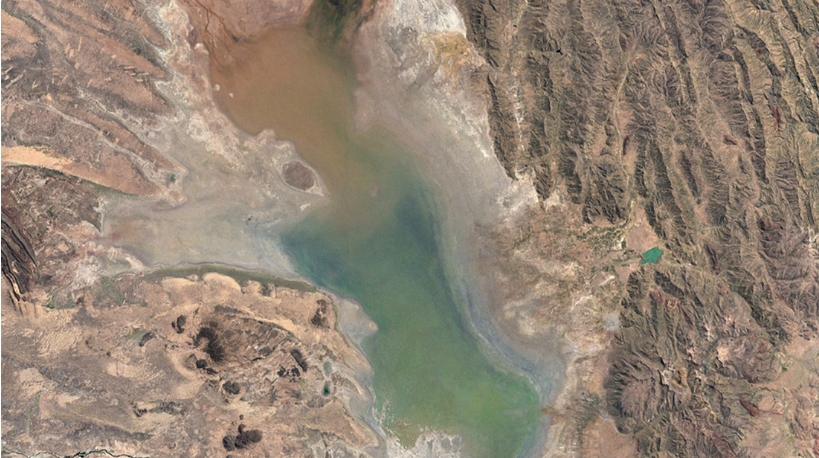 Lago Poopó, Bolivia 2020 Google Earth