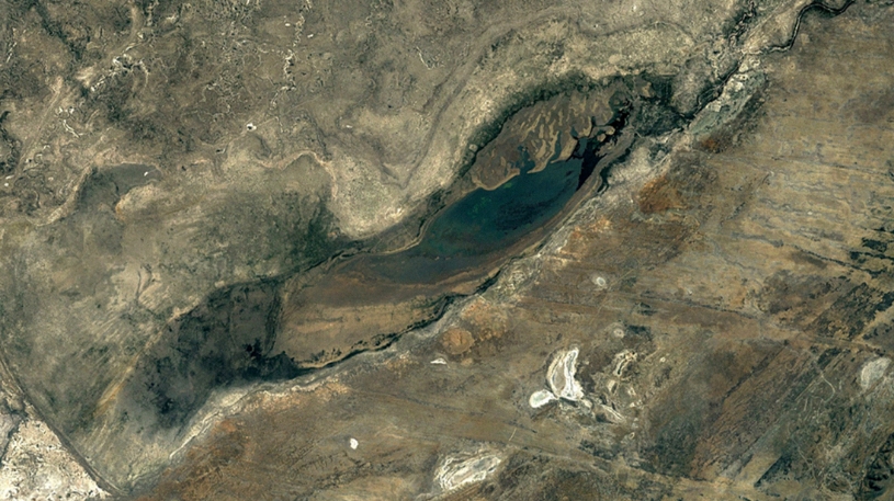 Lago Ngami, Botswana, 1984 Google Earth