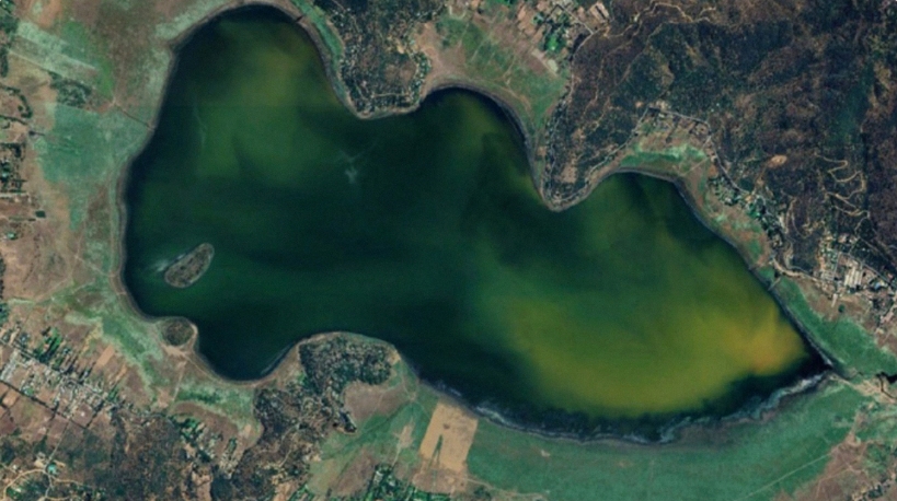 Laguna de Aculeo, Chile, 2026 Google Earth