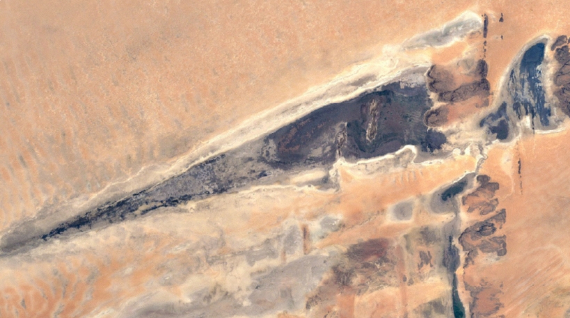 Lago Faguibine, Mali,1984 Google Earth