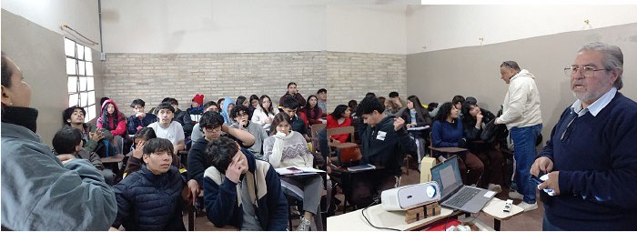Segundo grupo de alumnos que participaron de la charla