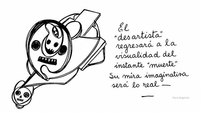 3 – El desartista volverá a la visualidad del momento de la muerte. Su objetivo imaginativo será la realidad.